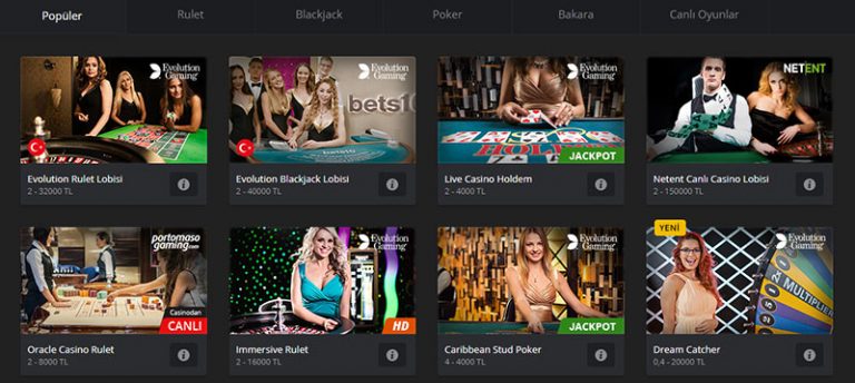 Bets10 Canlı Casino